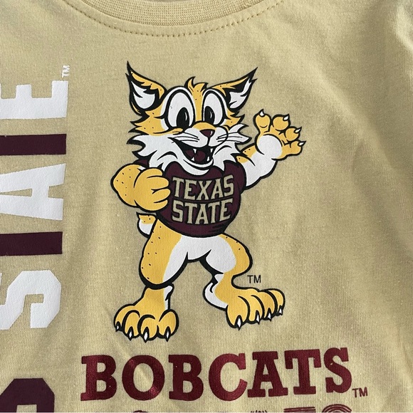 New Texas State Bobcats Girls Long Sleeve Top Size 3T - Picture 5 of 9